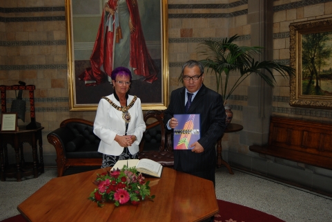 Dr. Kuban Ilyasovich Mambetaliev and Councillor Mavis Smitheman
